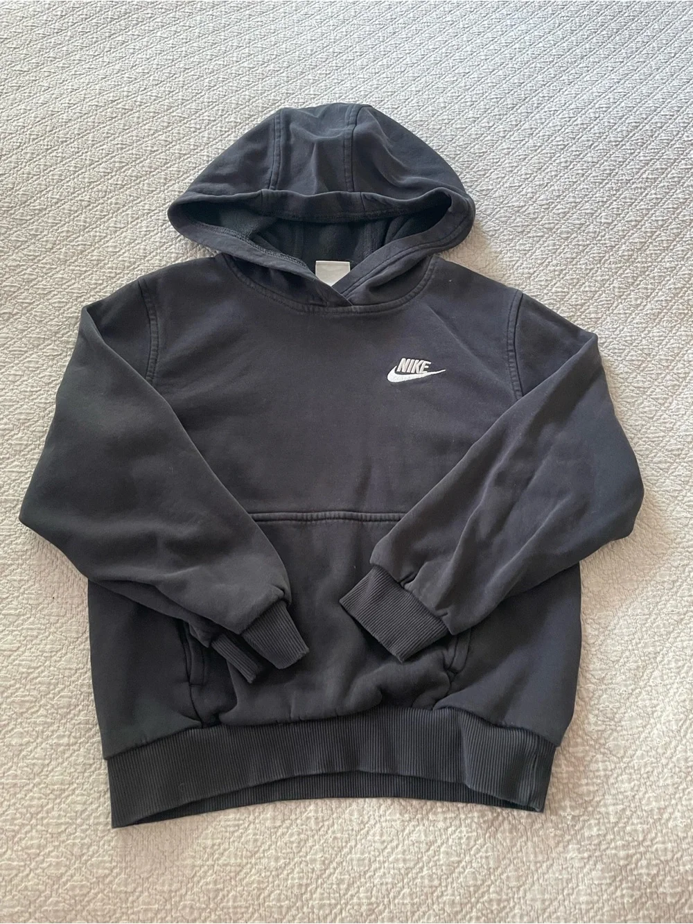 Nike Black Pullover Hoodie with White Logo